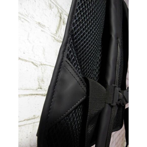 $155 Free People Movement x Rains Black Camo Roll Top Backpack NEW - Picture 5 of 9